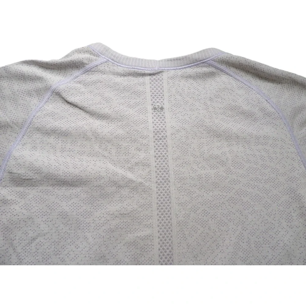 Lululemon Swiftly Tech 2.0 Short Sleeves Athletics Shirt Purple Women 12 Workout